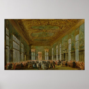 Poster Doge Alvise Mocenigo IV donnant un banquet