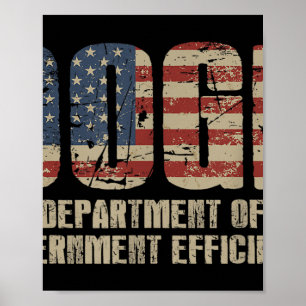 Poster Doge D.o.p.e. Ministère de l'Efficacité gouverneme