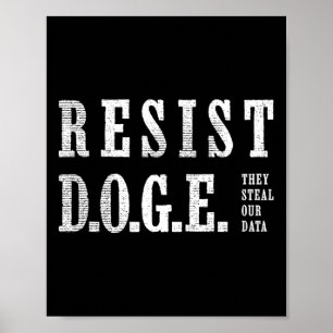Poster Doge Resist D.o.g.e.