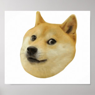 Poster Doge très wow beaucoup de chien un tel Shiba Shibe