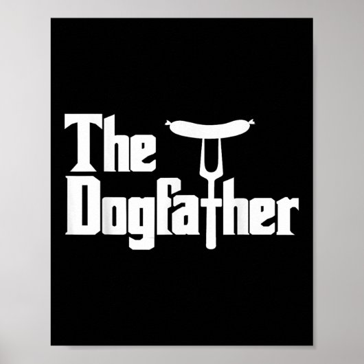 Poster Dogfae Hot Dog Funny Barbecue Joke (Devant)