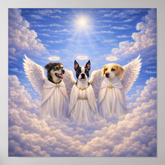 Poster "Doggie Angels" (Devant)