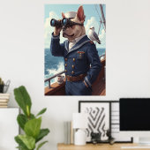 Poster Doggo De Devoir De Pont : Seadog En Veille (Bureau à domicile)