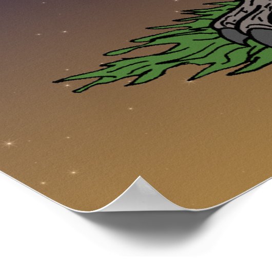 Poster Dogman Cryptid ou Werewolf (Coin)