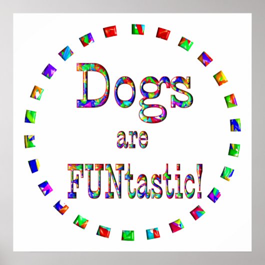Poster Dogs are FUNtastic (Devant)
