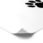 Poster Dogs Are Love Paws And Hearts Typography (Coin)