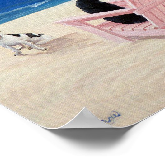 Poster Dogs on Deck Chairs (Coin)