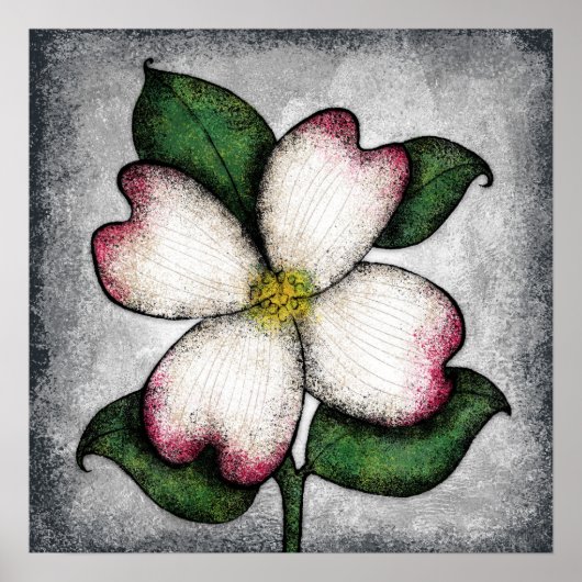 Poster Dogwood Blossom Wall Art (Devant)