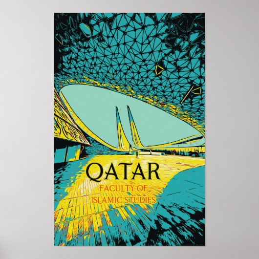 Poster Doha Faculté des études islamiques, illustration Q (Devant)