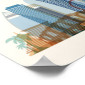 Poster Doha, Qatar | Ville Skyline (Coin)