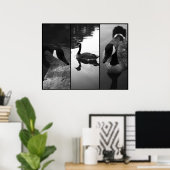 Poster d'oies (Bureau à domicile)