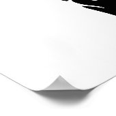 Poster Doigt noir et blanc rétro (Coin)