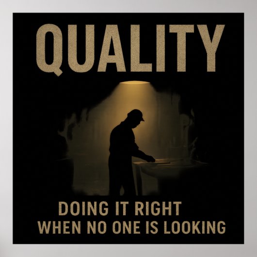 Poster Doing It Right - Quality Engineer Motivation (Devant)