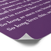 Poster Dois-je te comparer à un jour d'été ? sonnet 18 (Coin)