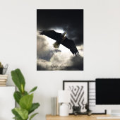 Poster d'oiseau d'aigle chauve (Bureau à domicile)