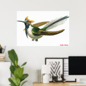Poster d'oiseaux en plumes (Bureau à domicile)
