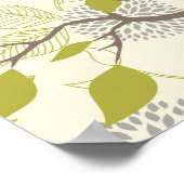 Poster d'oiseaux et de fleurs (Coin)