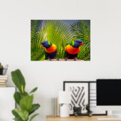 Poster d'oiseaux tropicaux (Bureau à domicile)