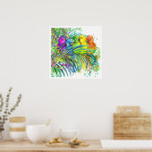 Poster d'oiseaux tropicaux (Cuisine)