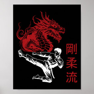 Poster Dojo Training Karate Meilleur Héritage De Ma Tradi