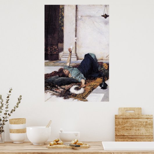 Poster DoLCE FaR NiENTE, par John William Waterhouse -187 (Cuisine)