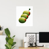 Poster d'olives à cocktail - SRF (Bureau à domicile)