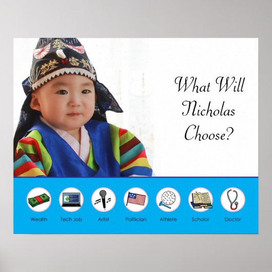 Poster Doljabi Doljanchi Dol coréen 1er anniversaire (Devant)