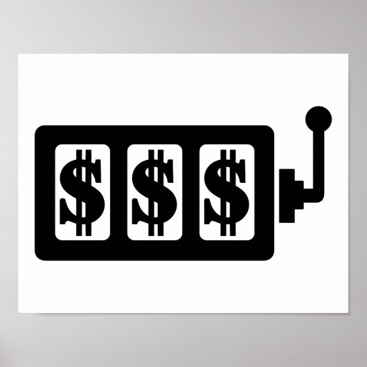 Poster dollar de machine à sous (Devant)