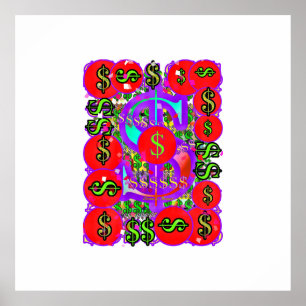 Poster Dollar Signes monétaires Devise Dollar Bill Thrift