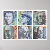 Poster dollars australiens (Devant)