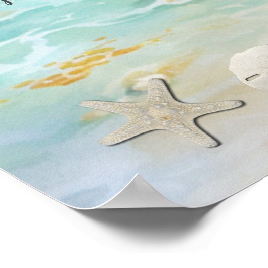 Poster Dollars De Sable Tropical, Mariage De Bord De Mer (Coin)