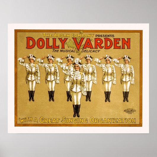Poster Dolly Varden - Théâtre Vintage (Devant)