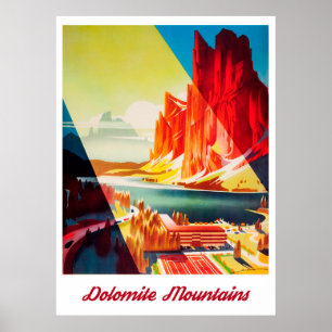 Poster Dolomite Mountains, Italy