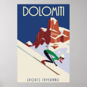 Poster Dolomites (Devant)