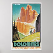 Poster Dolomites (Devant)