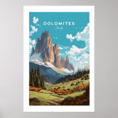 Poster Dolomites (Devant)