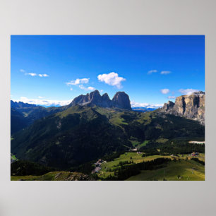 Poster Dolomites du groupe Sassolungo