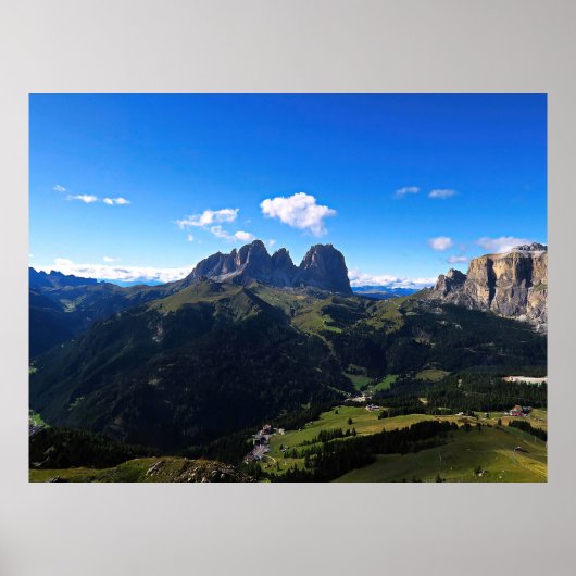 Poster Dolomites du groupe Sassolungo (Devant)