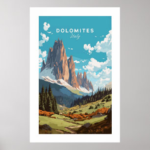 Poster Dolomites Italie