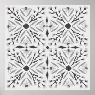 Poster Dolores Botanique Carrelage Motif Art