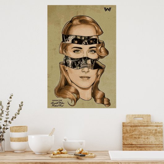 Poster Dolores de Westworld SciFi Robot Artwork (Cuisine)