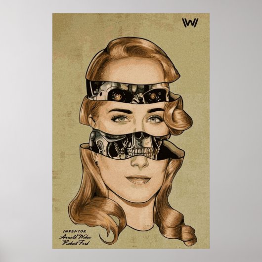 Poster Dolores de Westworld SciFi Robot Artwork (Devant)