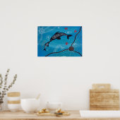 Poster Dolphin & Calf van Mundara (Keuken)