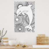 Poster Dolphin Harmony (Cuisine)