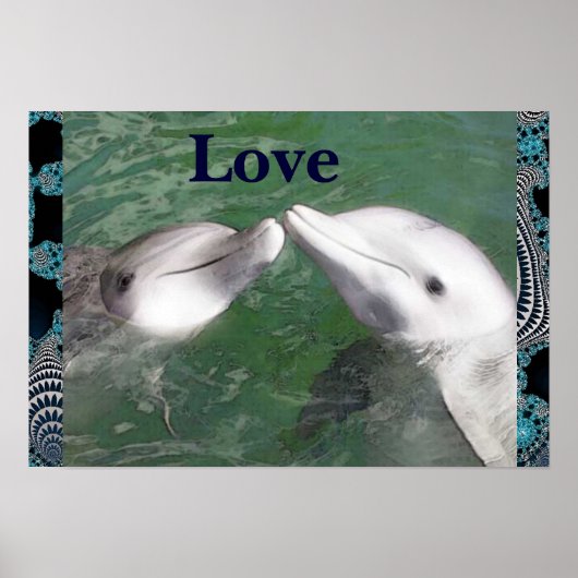 Poster Dolphin Love (Devant)