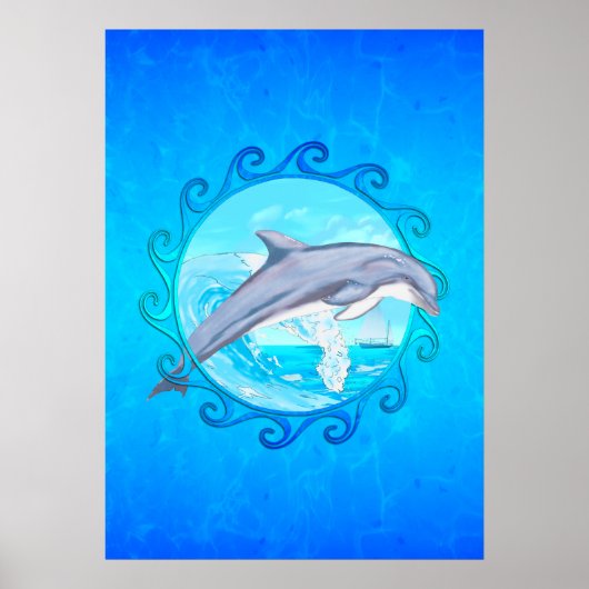 Poster Dolphin Maori Sun (Devant)