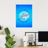 Poster Dolphin Maori Sun (Bureau à domicile)