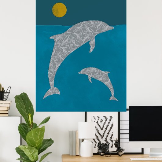 Poster Dolphin Nautique (Bureau à domicile)