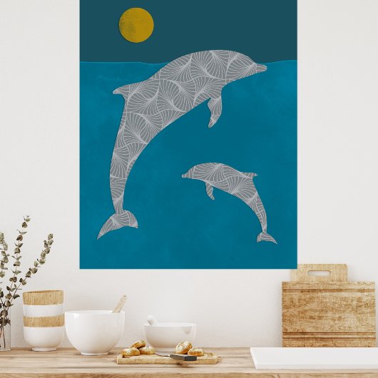 Poster Dolphin Nautique (Cuisine)