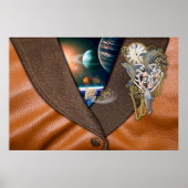 Poster Dolphin time on leather (Devant)